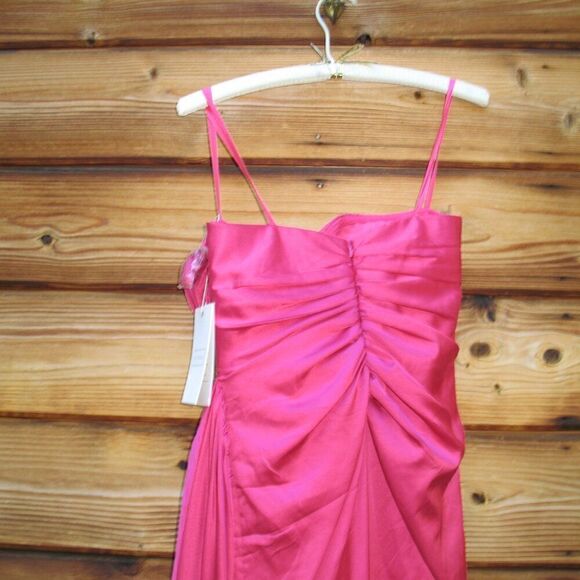 Mac Duggal Pink 2211 STRAPLESS EMBELLISHED SWEETHEART NECKLINE SATIN GOWN - Picture 11 of 15